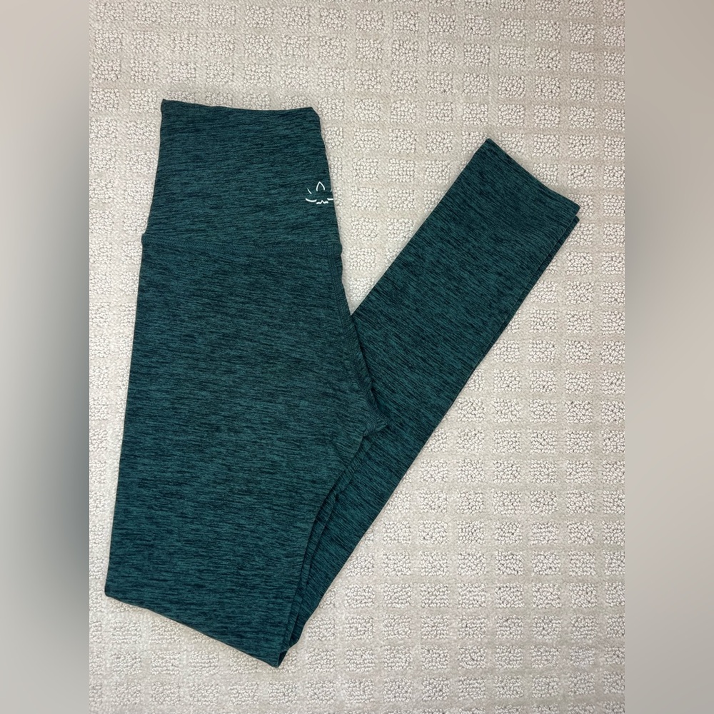 Beyond Yoga Spacedye Dark Hunter Forrest Green Leggings Size XS